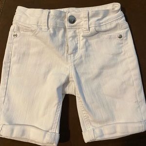 White Justice shorts 8 slim